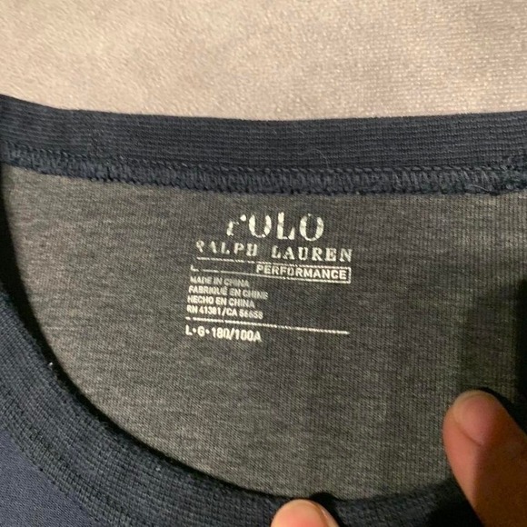 Y2K Polo Ralph Lauren Navy Crewneck - Picture 3 of 8